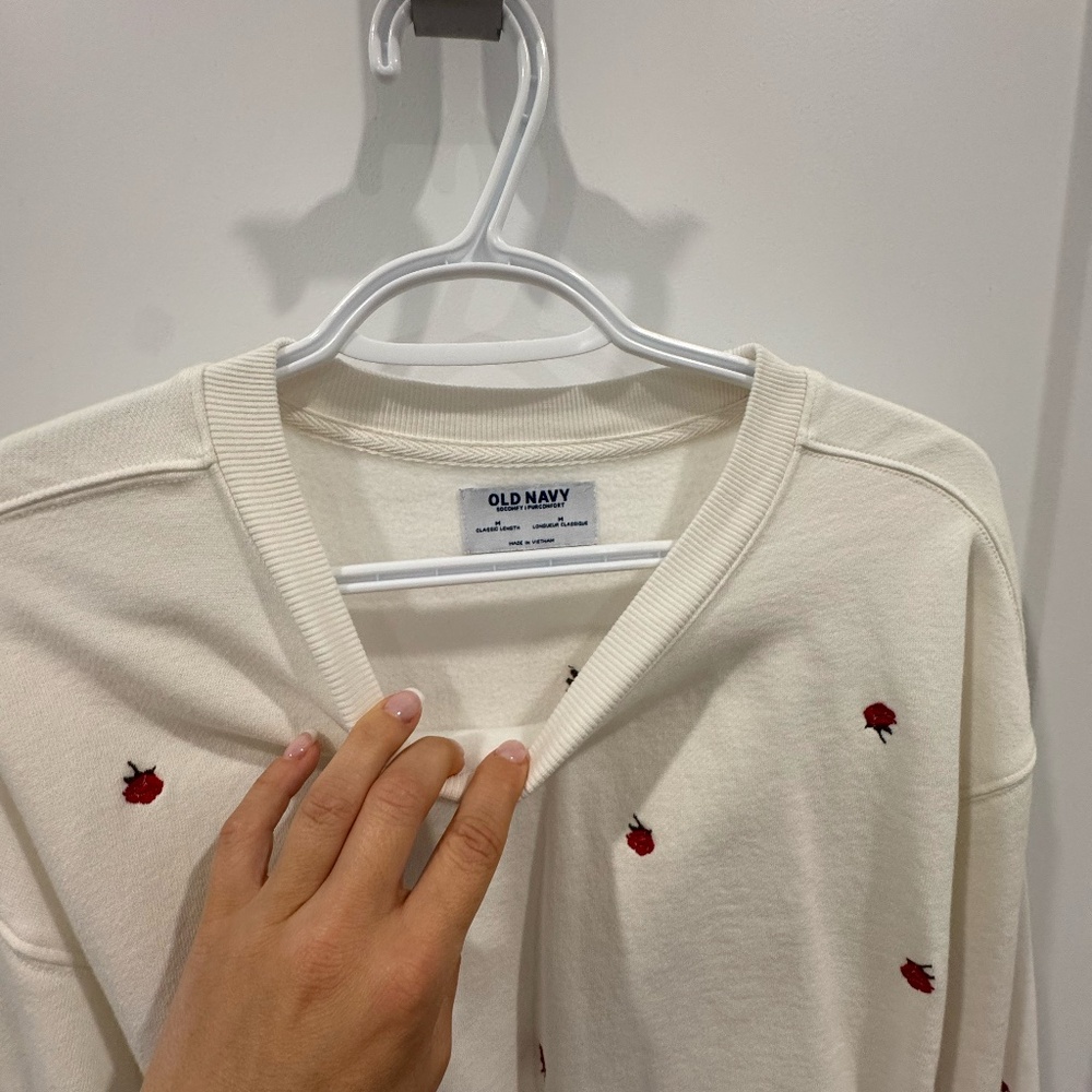 Old Navy Sweater with Roses